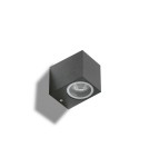 Outdoor wall lamps - Azzardo RIMINI 1 SQUARE IP54 1xGU10 Outdoor Dark Grey Wall Mount AZ4311. - product 1