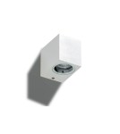 Outdoor wall lamps - Azzardo RIMINI 1 SQUARE IP54 1xGU10 Outdoor White Wall Wash AZ4313. - product 1