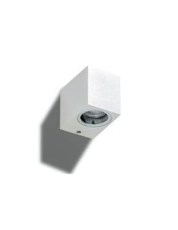 Azzardo RIMINI 1 SQUARE IP54 1xGU10 Zewnętrzna Biały Ścienna AZ4313