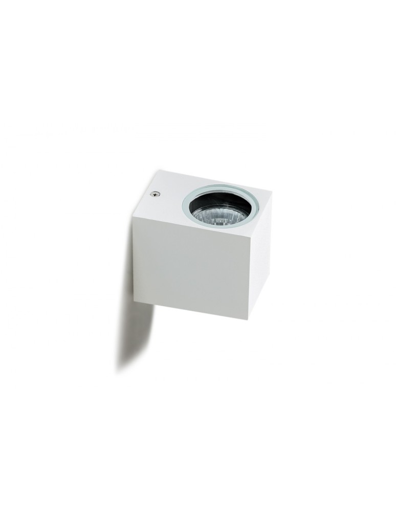 Outdoor wall lamps - Azzardo RIMINI 1 SQUARE IP54 1xGU10 Outdoor White Wall Wash AZ4313. - product kolory-swiatla.pl 2