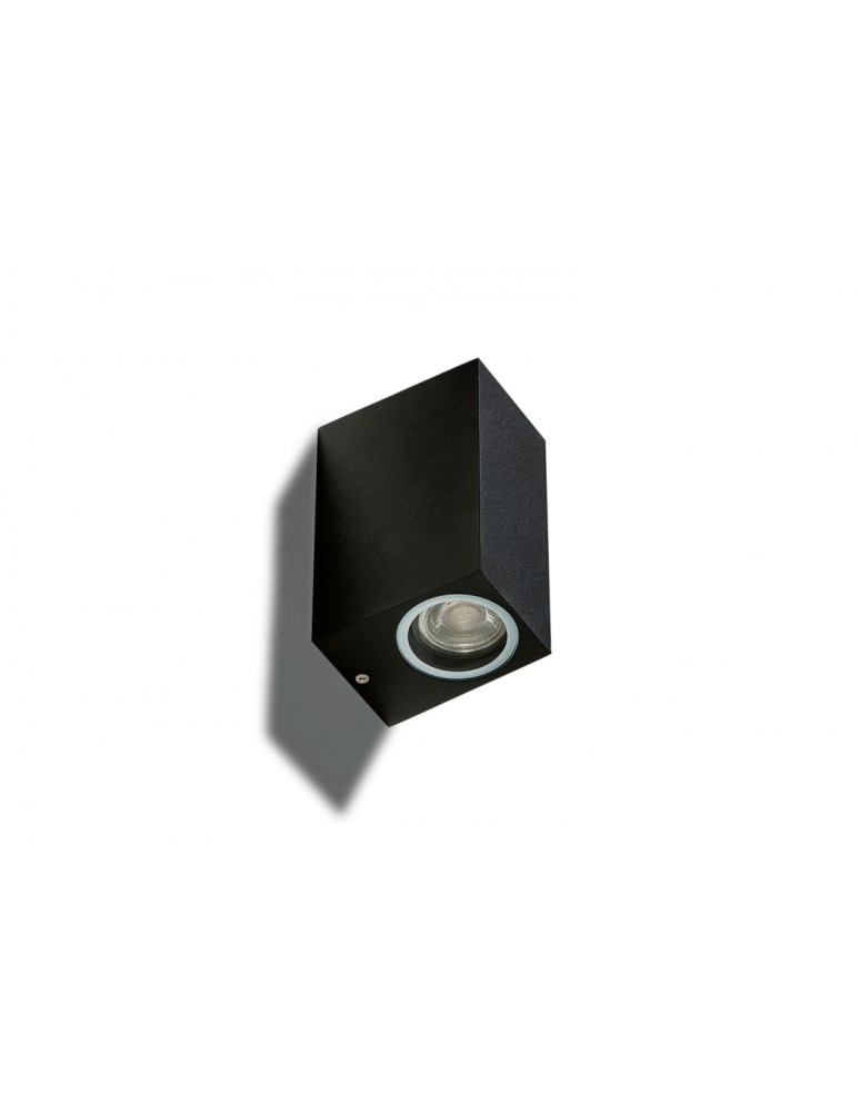 Outdoor wall lamps - Azzardo RIMINI 2 SQUARE IP54 2xGU10 Outdoor Black Wall Mounted AZ4268. - product kolory-swiatla.pl 1