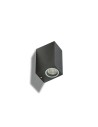 Azzardo RIMINI 1 SQUARE IP54 1xGU10 Outdoor Dark Grey Wall Mount AZ4312.