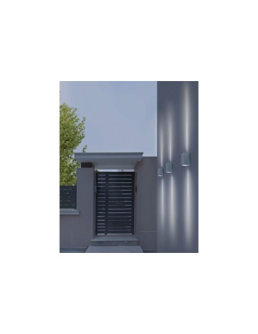 Azzardo RIMINI 1 SQUARE IP54 1xGU10 Zewnętrzna Ciemny Szary Ścienna AZ4312 - produkt 2