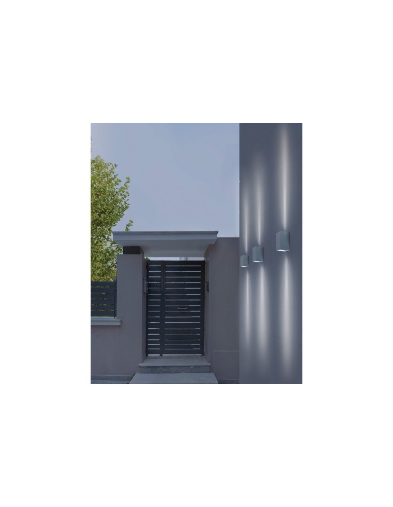Outdoor wall lamps - Azzardo RIMINI 2 SQUARE IP54 2xGU10 Outdoor White Wall Mount AZ4314. - product kolory-swiatla.pl 3