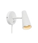 Scandinavian style wall lamps - Markslojd CREST Wall/shade 1L White Sandblasted 1xGU10 108199 - product 1