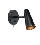 Scandinavian style wall lamps - Markslojd CREST Wall/shade 1L Black 1xGU10 108200 - product 1