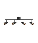 Spotlight ceiling lamps - Markslojd CREST Ceiling 4L Black 4xGU10 108202 - product 1