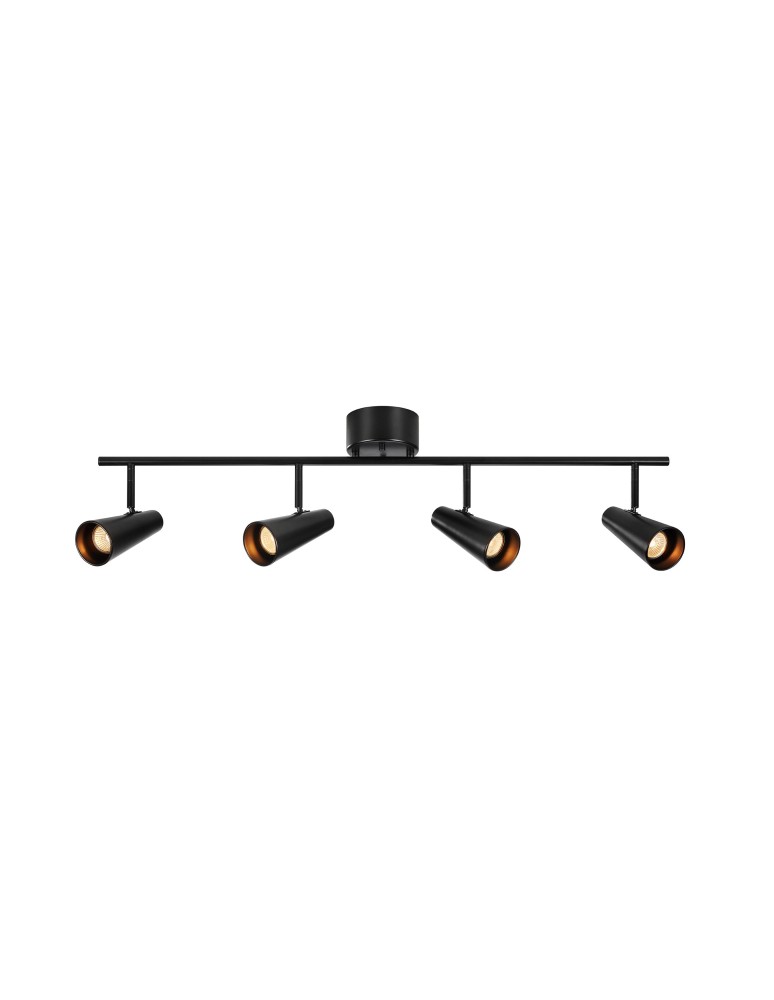 Spotlight ceiling lamps - Markslojd CREST Ceiling 4L Black 4xGU10 108202 - product kolory-swiatla.pl 1