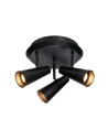 Markslojd CREST Ceiling 3L Round Black 3xGU10 108204