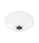 Lampy sufitowe - Markslojd ROSE Plafon 35cm Biały/Czarny 2xE14 108207 - produkt 1