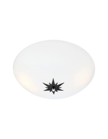 Markslojd ROSE Plafond 35cm White/Black 2xE14 108207