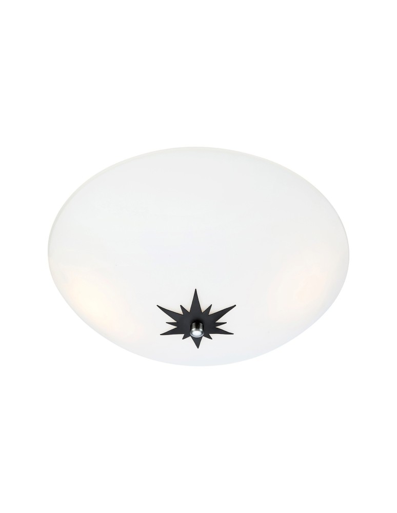 Lampy sufitowe - Markslojd ROSE Plafon 35cm Biały/Czarny 2xE14 108207 - produkt kolory-swiatla.pl 1