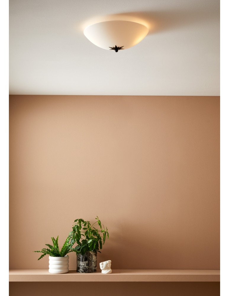 Lampy sufitowe - Markslojd ROSE Plafon 35cm Biały/Czarny 2xE14 108207 - produkt kolory-swiatla.pl 2