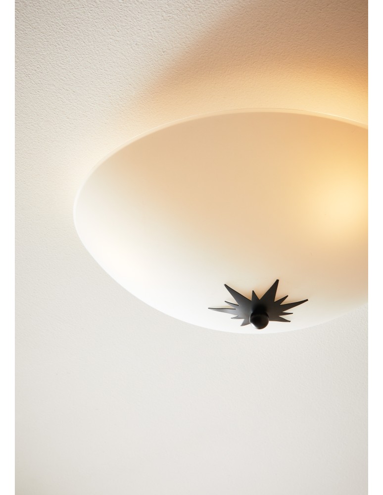 Lampy sufitowe - Markslojd ROSE Plafon 35cm Biały/Czarny 2xE14 108207 - produkt kolory-swiatla.pl 3