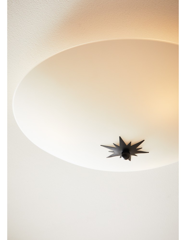Ceiling lamps - Markslojd ROSE Plafond 43cm White/Black 3xE14 108208 - product kolory-swiatla.pl 3