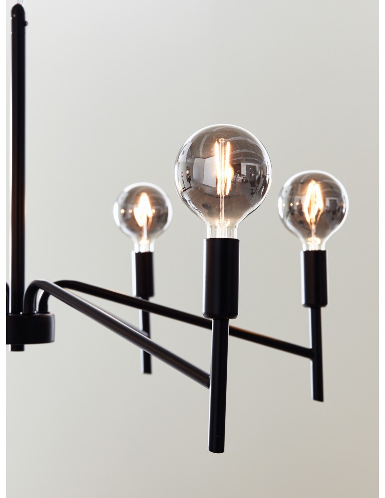 Modern chandeliers - Markslojd MONARCH Pendant 6L Black 6xE14 108209 - product kolory-swiatla.pl 3