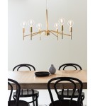 Modern chandeliers - Markslojd MONARCH Pendant 6L Painted Gold 6xE14 108210 - product 2
