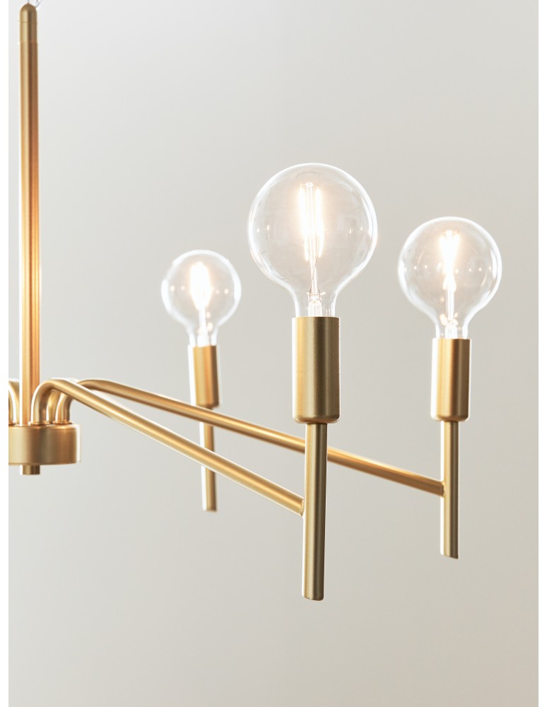 Modern chandeliers - Markslojd MONARCH Pendant 6L Painted Gold 6xE14 108210 - product kolory-swiatla.pl 3