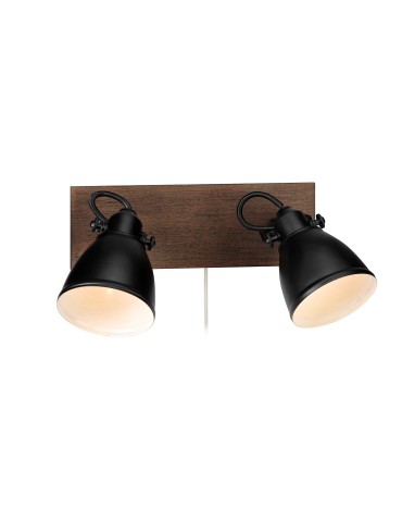 Markslojd NATIVE Wall/shade 2L Brown/Black 2xE14 108213