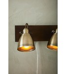 Scandinavian style wall lamps - Markslojd NATIVE Wall/shade 2L Brown/Antique 2xE14 108214 - product 3