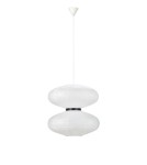 Pendant lamps - Markslojd DUAL Pendant 2L White/Black 2xE27 108215 - product 1
