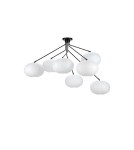 Scandinavian style ceiling lamps - Markslojd GALAXY Ceiling 7L Black/White 7xE14 108216 - product 1
