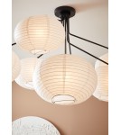 Scandinavian style ceiling lamps - Markslojd GALAXY Ceiling 7L Black/White 7xE14 108216 - product 3