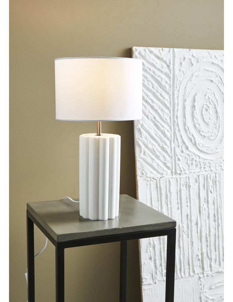 Nightlights - Markslojd COLUMN Table 1L White/White 1xE14 108220 - product kolory-swiatla.pl 2