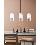 Triple pendant lamps - Markslojd COPE Pendant 3L Frosted/Transparent/Black 3xE14 108226 - product 2