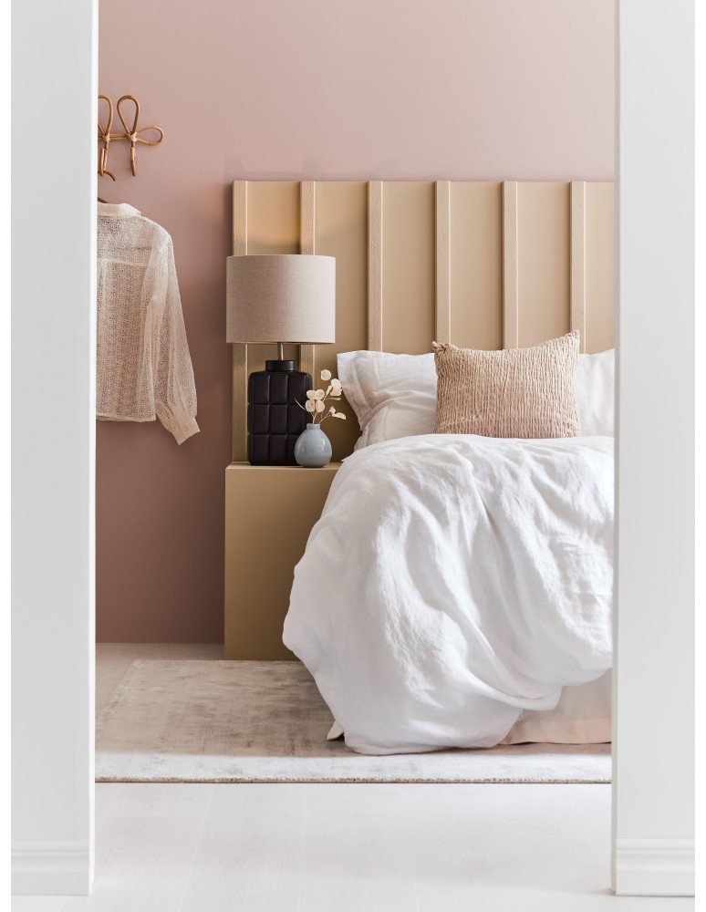 Table lamps with lampshade - Markslojd CUSCINI Table Large 1L Black/Beige 1xE27 108247 - product kolory-swiatla.pl 2