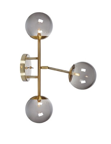 Markslojd TRINITY Wall/shade 3L Brass/Smoke 3xG9 108253