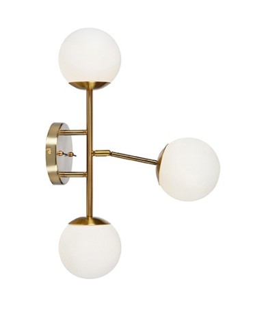 Markslojd TRINITY Wall/shade 3L Brass/White 3xG9 108254