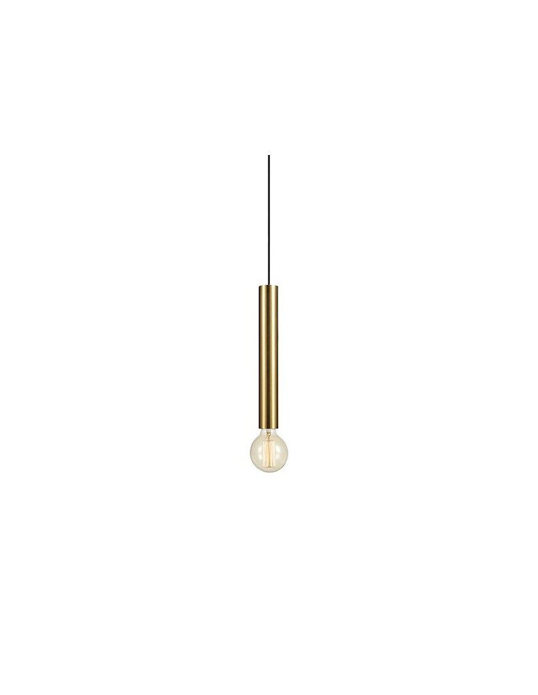 Pendant lamps bulbs - Markslojd SENCILLO Hanging 1L Brass 1xE27 108259 - product kolory-swiatla.pl 1