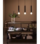 Triple pendant lamps - Markslojd SENCILLO Pendant 3L Black 3xE27 108262 - product 2