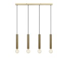 Pendant lamps on a strip - Markslojd SENCILLO Pendant 4L Brass 4xE27 108263 - product 1