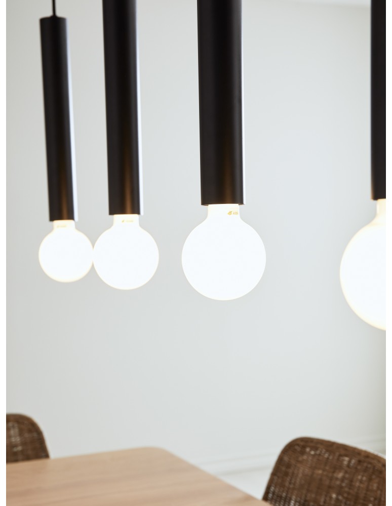Pendant lamps on a strip - Markslojd SENCILLO Pendant 4L Brass 4xE27 108263 - product kolory-swiatla.pl 3