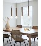 Pendant lamps on a strip - Markslojd SENCILLO Pendant 4L Black 4xE27 108264 - product 2