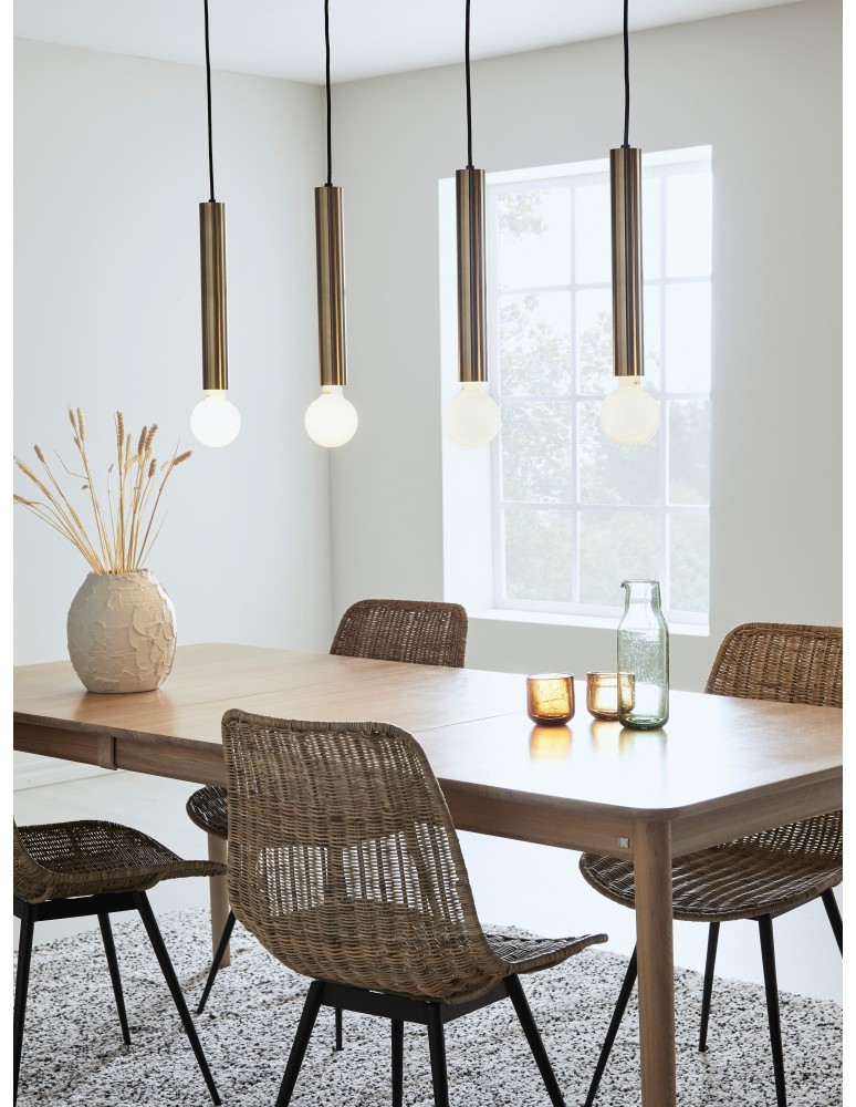 Pendant lamps on a strip - Markslojd SENCILLO Pendant 4L Black 4xE27 108264 - product kolory-swiatla.pl 2