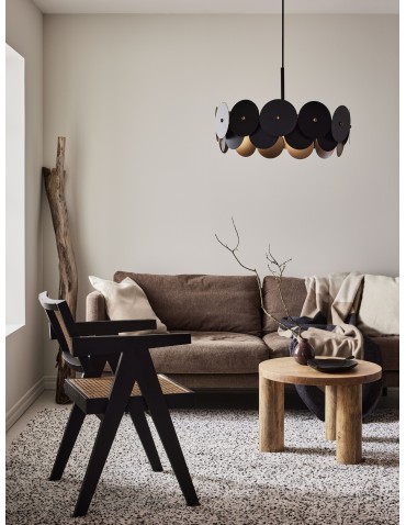 Markslojd VEGAS Pendant 3L Black/Brass 3xE27 108265 - product 2