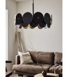 Pendant lamps - Markslojd VEGAS Pendant 3L Black/Brass 3xE27 108265 - product 3