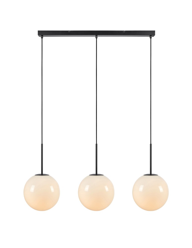 Triple pendant lamps - Markslojd DIONE Pendant 3L White/Black 3xE14 108269 - product kolory-swiatla.pl 1