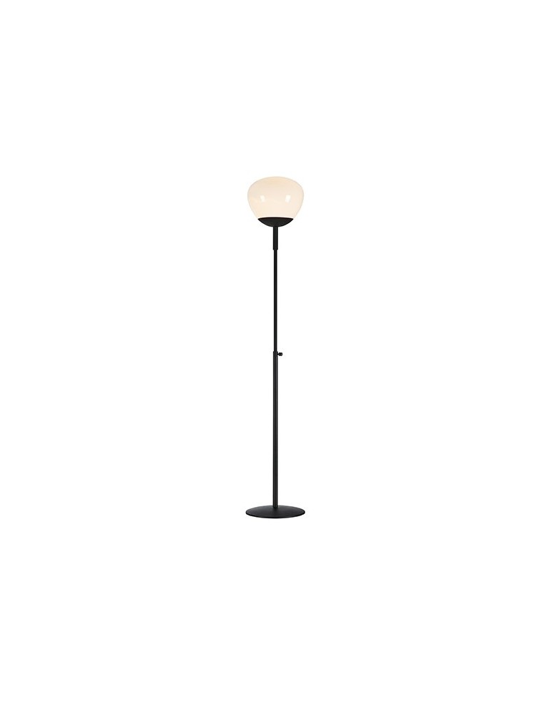 Floor lamps - Markslojd RISE Floor 1L Black/White 1xE27 108278 - product kolory-swiatla.pl 1