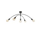 Scandinavian style ceiling lamps - Markslojd CRUX Ceiling 5L Black 5xE27 108280 - product 1