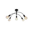 Scandinavian style ceiling lamps - Markslojd CYGNUS Ceiling 5L Black 5xE27 108284 - product 1