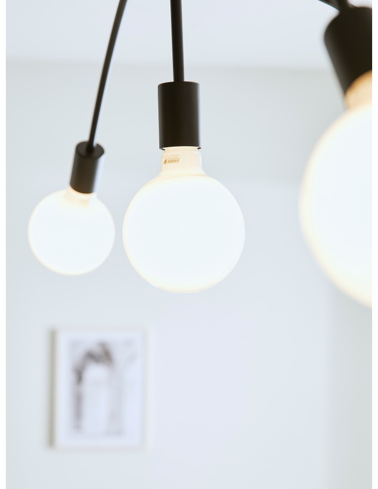 Scandinavian style ceiling lamps - Markslojd CYGNUS Ceiling 5L Black 5xE27 108284 - product kolory-swiatla.pl 3