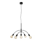Pendant lamps - Markslojd CYGNUS Pendant 5L Black 5xE27 108286 - product 1