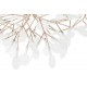 KING HOME Lampa wisząca FLORA 125 miedziana - LED, metal (XCP8245-125R)