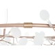 KING HOME Lampa wisząca FLORA 125 miedziana - LED, metal (XCP8245-125R)