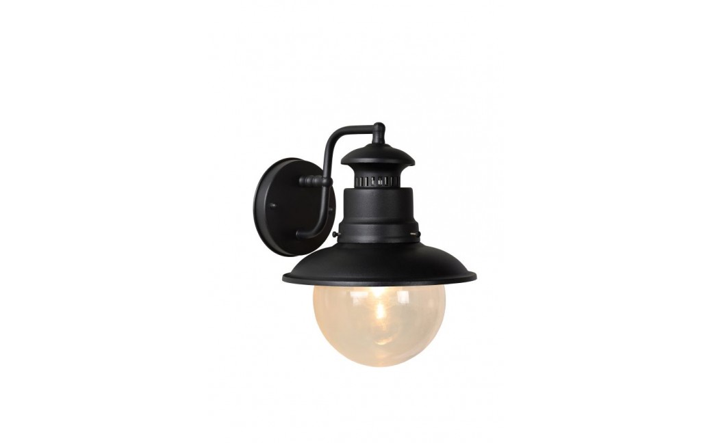 Lucide FIGO wall lamp IP44 E27 L24 W21 H27cm black 11811/01/30