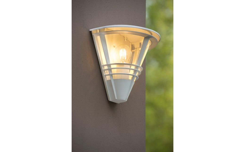 Lucide LIVIA IP44 W11.5 L27 H25cm White 11812/01/31 Wall lamp.